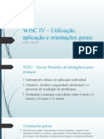 TAI 2019 Aula 05 - WISC IV – Utilização, aplicação e orientações