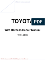 Toyota Wire Harness Repair Manual