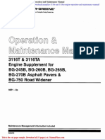 Caterpillar 3116t and 3116ta Engine Operation and Maintenance Manual