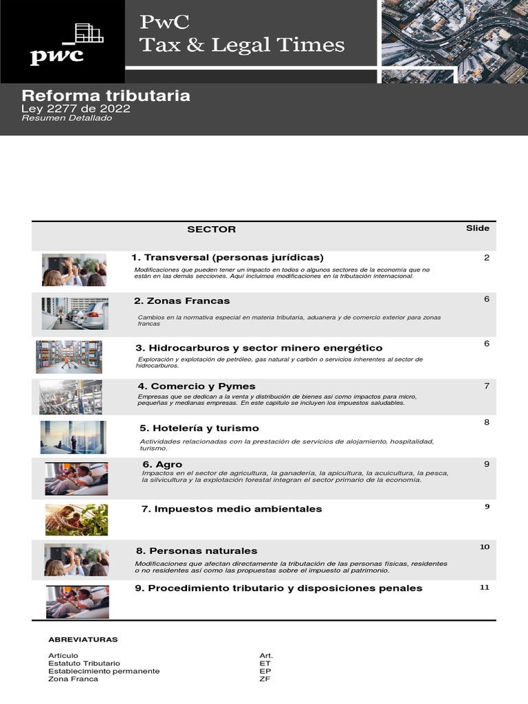 Resumen de la Ley 2277 de 2022 | PDF | Impuestos | Impuesto sobre la renta