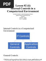 Lesson 2 (Ii) Internal Controls in A Computerised Environment