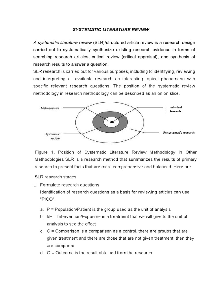 Systematic Literature Review Methodology | PDF | Systematic Review ...