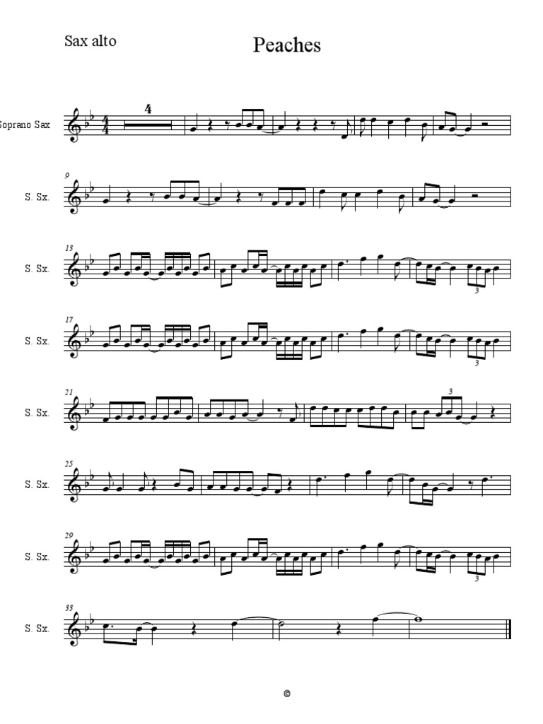 Peaches (Sax Alto) PDF