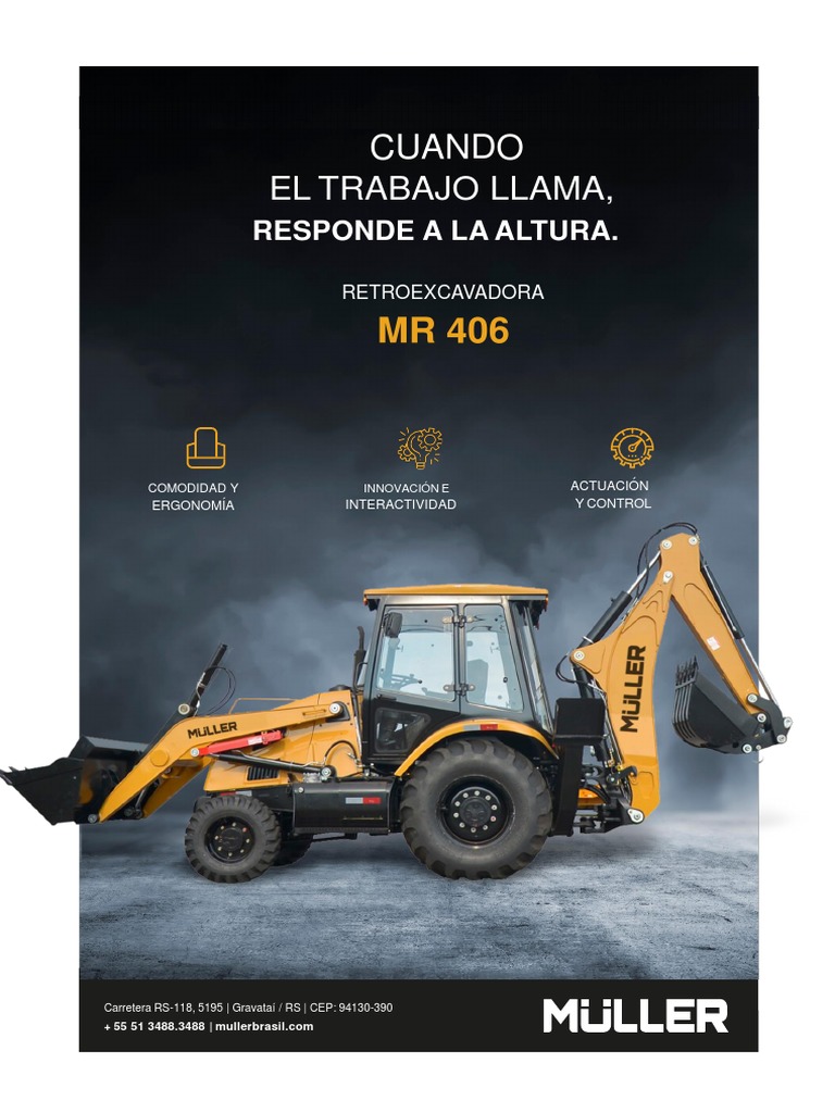 Retroexcavadora MR 406 Muller (Espan - Ol) | PDF