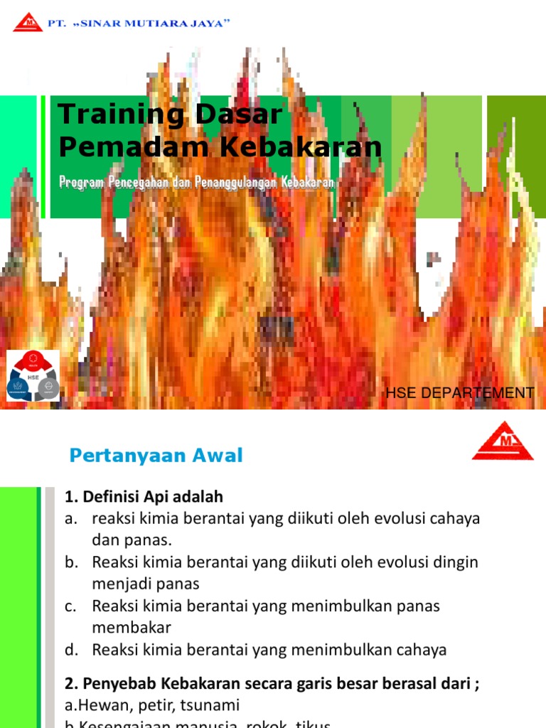 Pelatihan Dasar Pemadam Kebakaran | PDF
