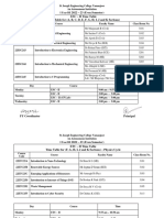 Elective Course Time Table 2022 - 23 (Even Semester)