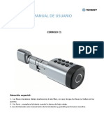 Manual de Instalación Cerradura Inteligente C1 Tecdofy