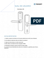 Manual de Instalación Cerradura Inteligente H6 Tecdofy