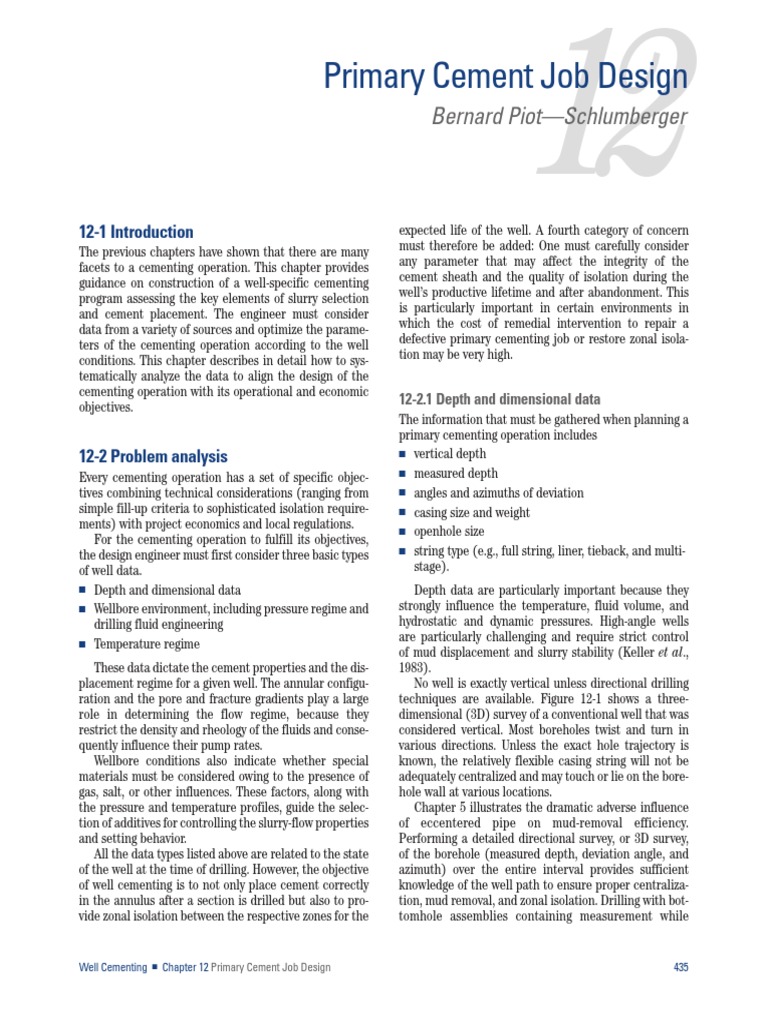 Well Cementing Libro 12cap I | PDF | Casing (Borehole) | Oil Well