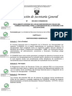Reglamento Interno de Servidores Civiles Del Conadis PDF