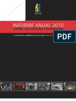 Informe Anual 2010 Sobre Seguridad Ciudadana