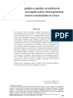 Música, Linguística e Cognição-Teoria Generativa