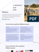 Les Enquetes Telephoniques Atouts Et Inconvenients en Afrique Au Sud Du Sahara