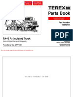 Terex Ta40 Articulated Truck Parts Book