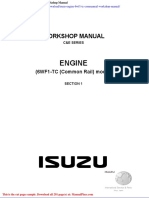 Isuzu Engine 6wf1 TC Commanrail Workshop Manual