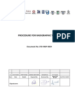 STD-INSP-0024 Procedure For Radiographic Test