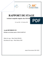 Rapport de Stage Bendriouch Ayoub
