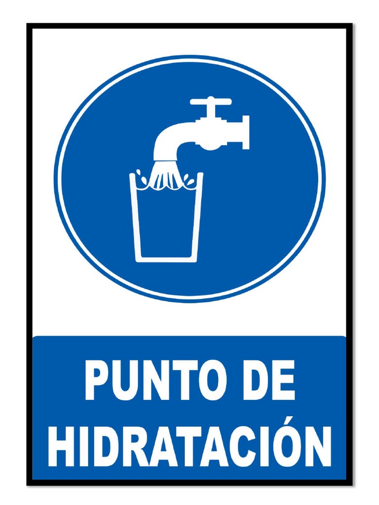 Señaletica Punto de Hidratacion | PDF