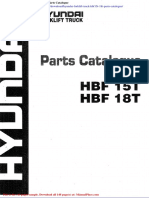 Hyundai Forklift Truck Hbf15t 18t Parts Catalogue