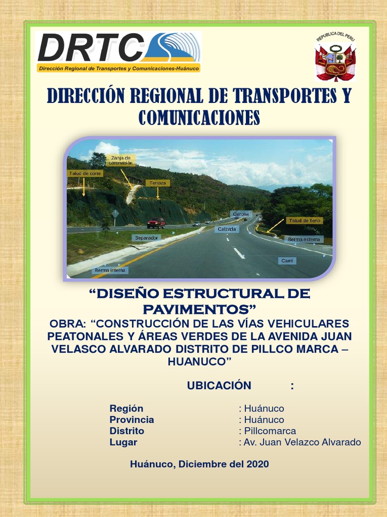 専用 39(24.5cm) Diseño de Pavimentos en Huánuco | PDF | Hormigón | Diseño