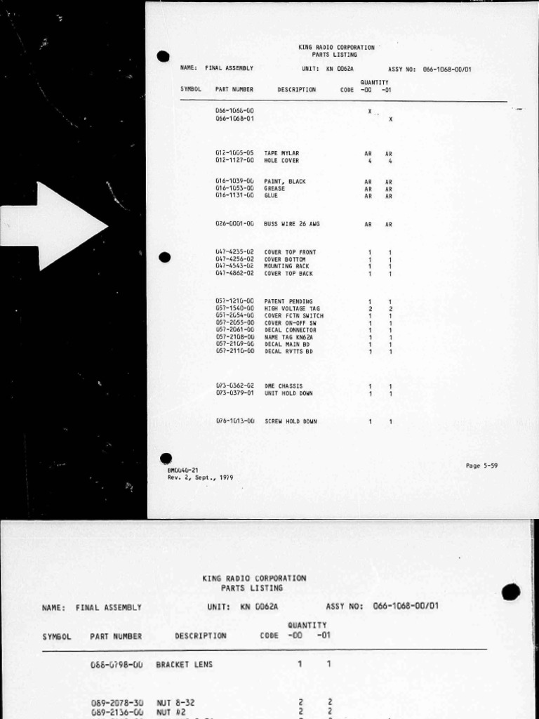 King KN 62 62a 64 CMM PDF