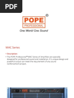 Pope Mac Series Ampilifiers