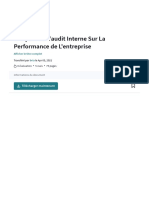 L'Impact de L'audit Interne Sur La Performance de L'entreprise - PDF - Contrôle Interne - Audit