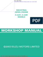 Isuzu Industrial Workshop Manual A 4ja1 A 4jb1 Models