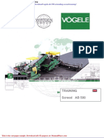 Vogele Ab 500 Extending Screed Training