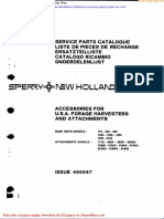 New Holland Accessories Sperry Parts Sec Wat