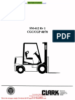 Clark SM 612 Service Manual