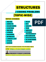 Data Structures Must Do Coding Questions For Each and Every Topics