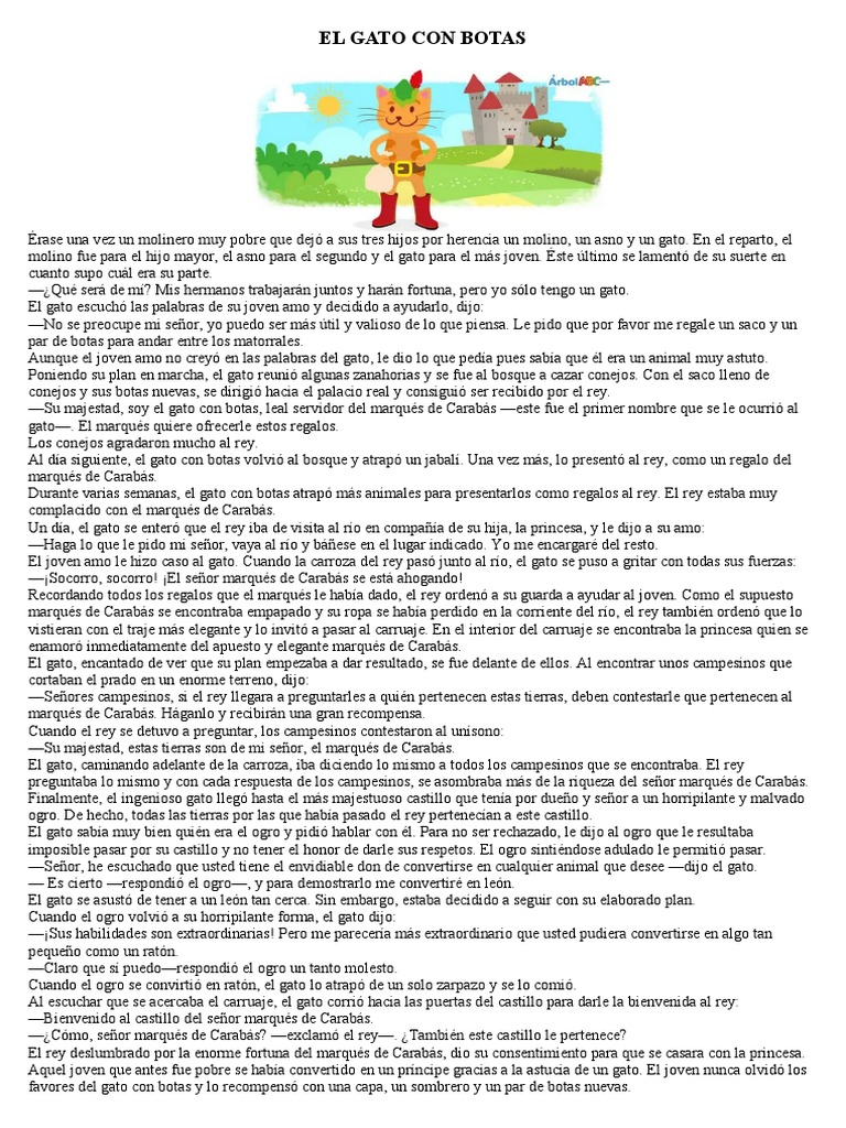 El Gato Con Botas Pdf