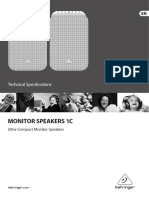 Monitor Speakers 1c Datasheet