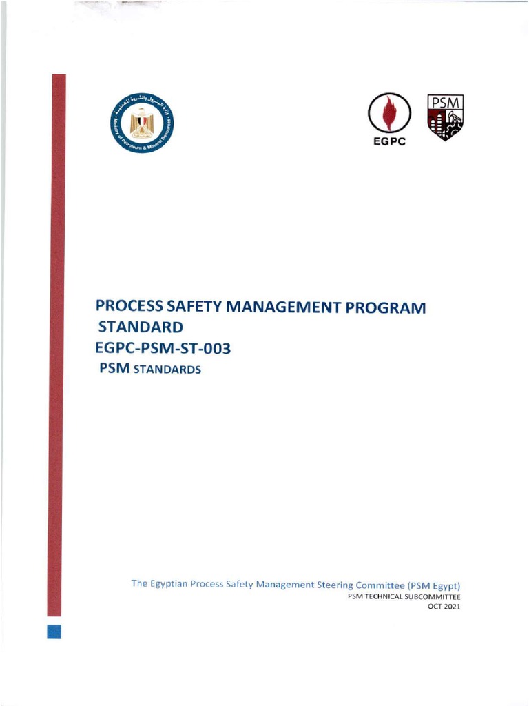 Process Safety Managemnet Program Standard | PDF