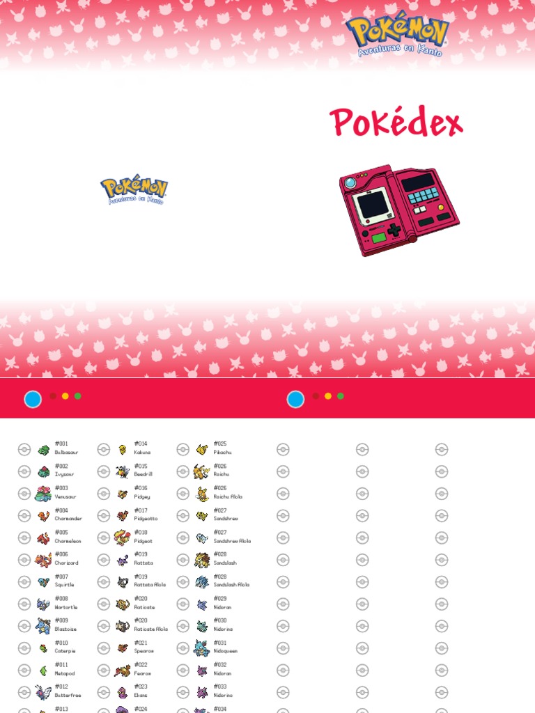 Complete Pokémon Checklist PDF | PDF