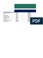 Hoja de Trabajo de Consumo de Energia en Excel 1