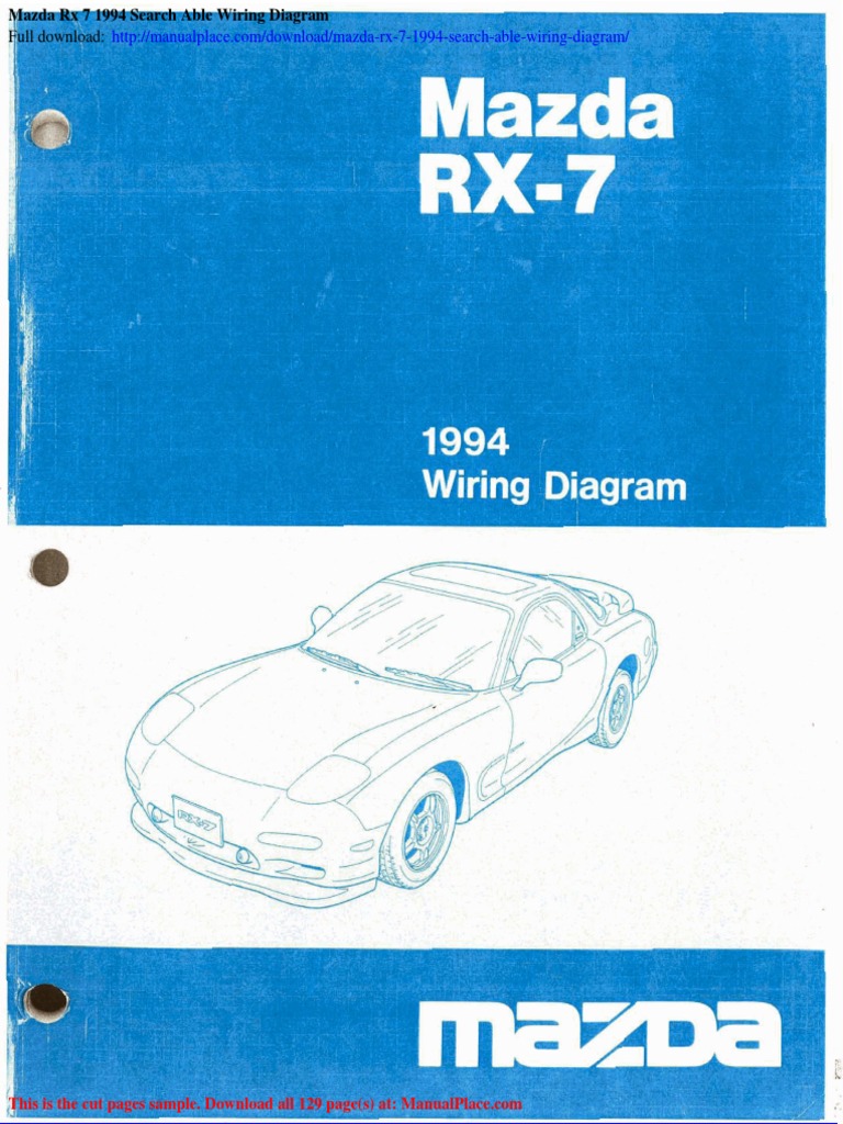 Mazda RX 7 1994 Search Able Wiring Diagram | PDF
