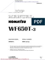 Komatsu Trash Compactors Wf650t 3 Workshop Manuals