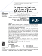 Finite Element Analysis and Improved Design of Large-Scale Belt-Conveyor Drums