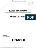 Hitachi Ex60 2 Excavator Parts Catalog