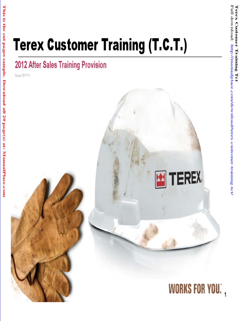Terex Customer Training TCT PDF Sales Communication