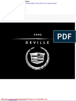 Cadillac Deville 2003 Service Reapair Manual