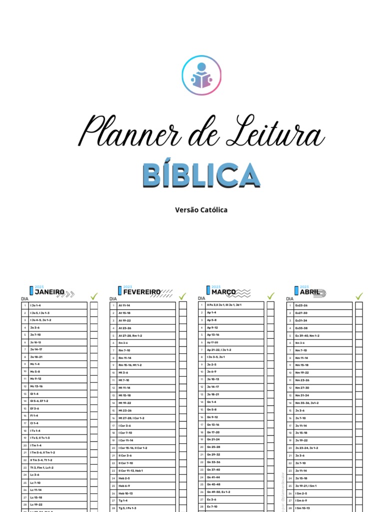 Leitura da Bíblia Católica 2023 | PDF