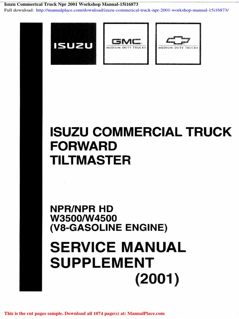 1995 ISUZU NPR REPAIR MANUAL PDF FREE DOWNLOAD visual data 4