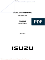 Isuzu 4h Series Diesel Engine Service Manual