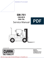 Clark SM 751 Service Manual