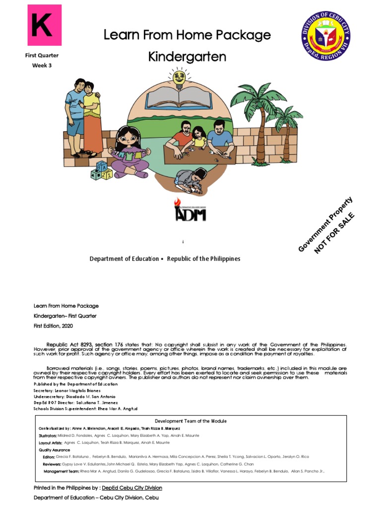 Q1 Week 3 Kinder Module | PDF | Social Information Processing ...