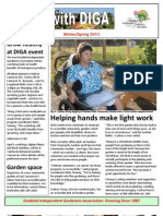 Spring 2011 Newsletter - Disabled Independent Gardeners Association