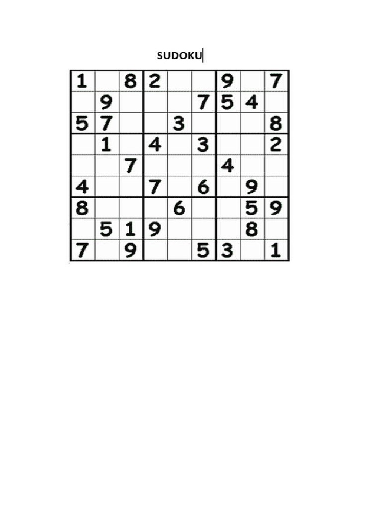 Sudoku PDF